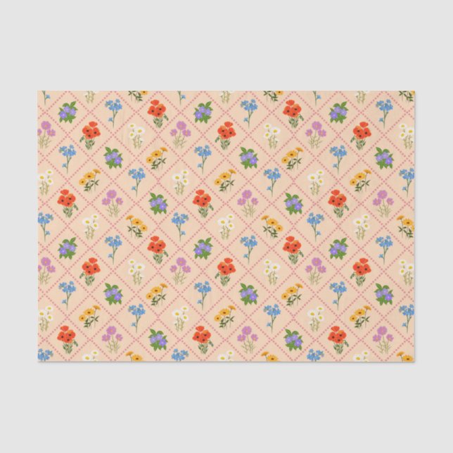 Wildflower Harlequin Garden Tissue Paper (Front)
