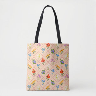 Wildflower Harlequin Garden Tote Bag