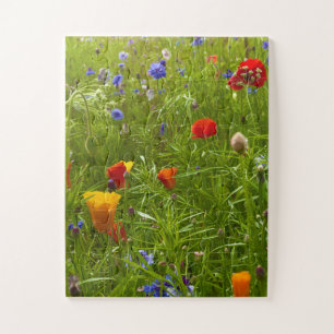 Wildflower Harmony   Dunvegan Meadow, Isle of Skye Jigsaw Puzzle