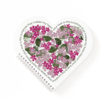 Wildflower Heart Spiral Notebook