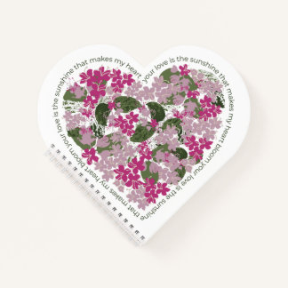 Wildflower Heart Spiral Notebook
