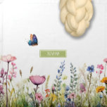 Wildflower Hebrew Name Challah Dough Cover & Napkin<br><div class="desc">Her challah is a work of art. Sign her name in HEBREW with a flourish on this stunning watercolor design. The wildflower floral border looks beautiful when draped over a large bowl of rising Challah dough. Need help with this design? Want to see other colours or design variations? Want to...</div>