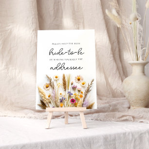 Wildflower Help the Busy Bride Address an Envelop Poster