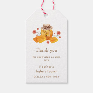 Wildflower Honey Bee Thank You Baby Shower Gift Tags
