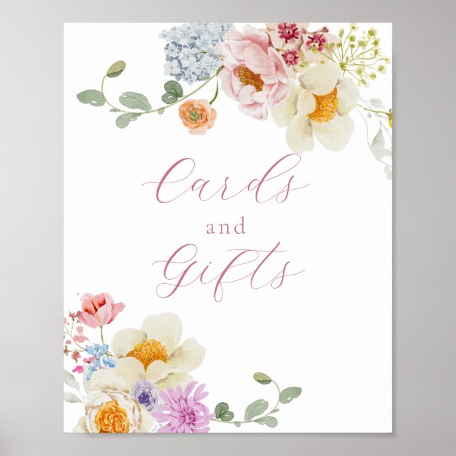 Wildflower Honey Meadow Cards and Gifts Sign (Front)