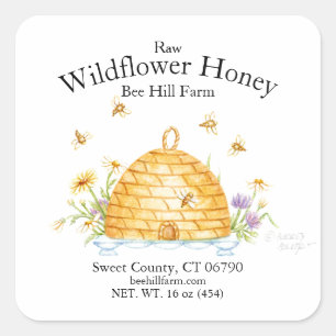 Wildflower Honey Stickers