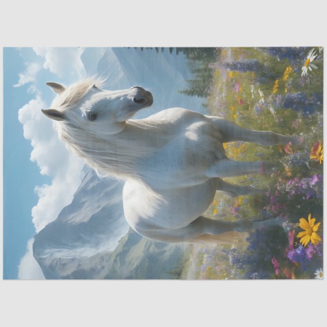 Wildflower Horse Tissue Paper (Front)