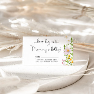 Wildflower how big is mummy's belly enclosure card