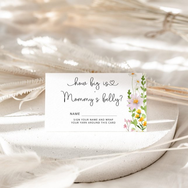 Wildflower how big is mummy's belly enclosure card (Creator Uploaded)