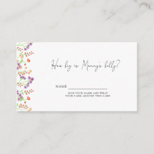 Wildflower How big is mummy's belly Enclosure Card