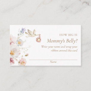 Wildflower How Big is Mummy's Belly Game Enclosure Card