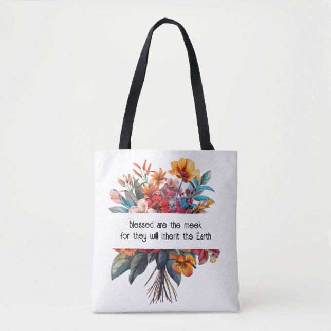 Wildflower Humility Tote Bag (Front)