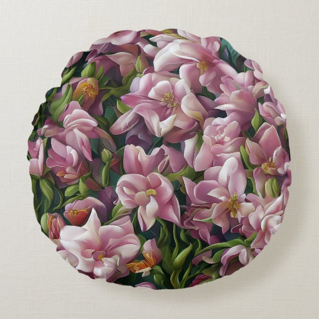 Wildflower Impressions Round Cushion (Front)