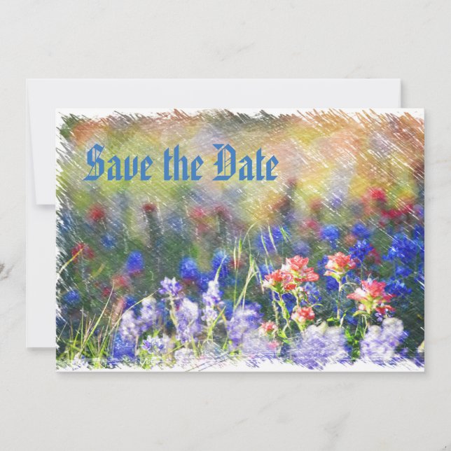 Wildflower Invitation Card (Front)