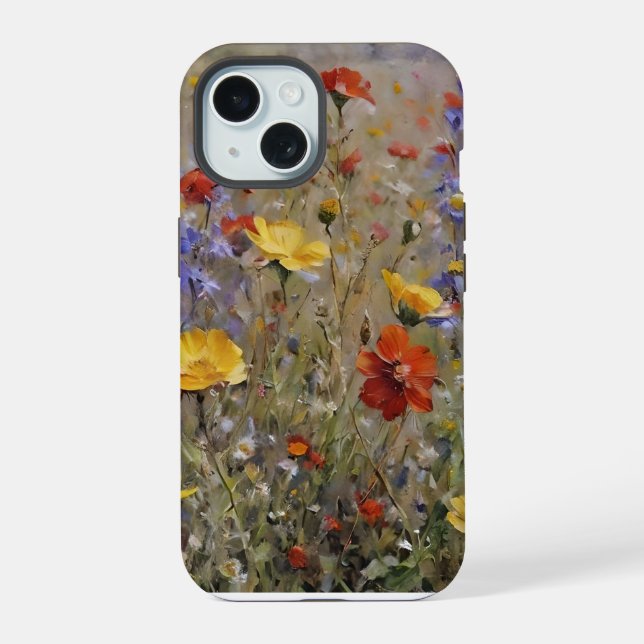 Wildflower iPhone 15 Case (Back)