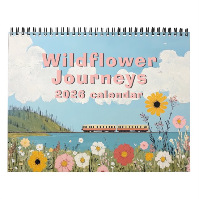 Wildflower Journeys 2026 Folk Art Wall Calendar (Cover)