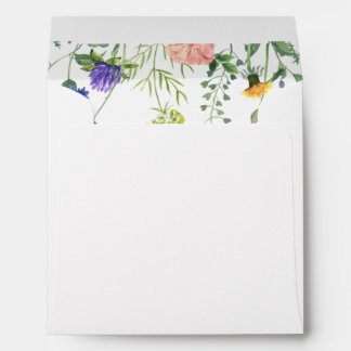 Wildflower Lined with Return Address Envelope