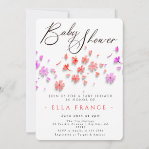 Wildflower Love Is in Bloom Baby Shower Invitation