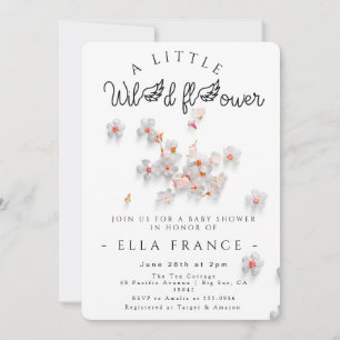 Wildflower Love Is in Bloom Baby Shower Invitation