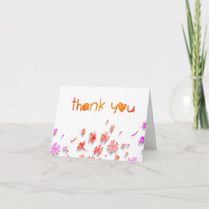 Wildflower Love Is in Bloom Bridal Shower Thank You Card
