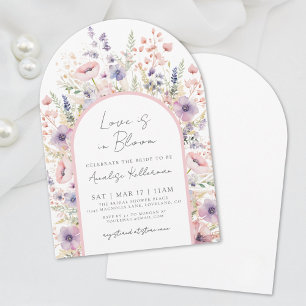 Wildflower Love Is In Bloom Floral Bridal Shower Invitation