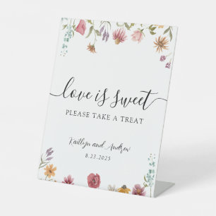 Wildflower Love is Sweet Please take a Treat Sign