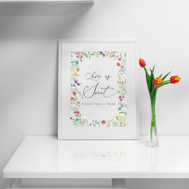 Wildflower Love is Sweet Please Take a Treat Sign (Creator Uploaded)