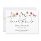 Wildflower Lunch with the Bride Shower Invitation