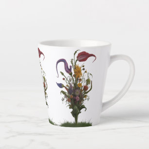 Wildflower Meadow Abstract Bloom – Small Latte Mug