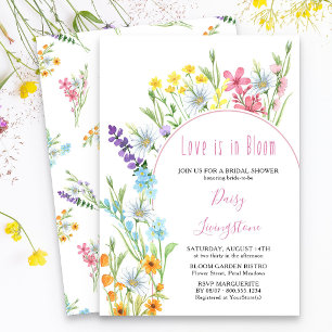 Wildflower Meadow Arch Bridal Shower Invitation