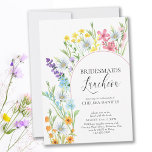 Wildflower Meadow Arch Bridesmaids Luncheon Invitation<br><div class="desc">Wildflower Meadow Bridesmaids Luncheon invitation with delicate wild flowers and beautiful calligraphy. This pretty watercolor wildflower design has dainty meadow flowers in pink lilac orange and yellow. Perfect for spring and summer themes from country floral garden to organic boho. If you would like matching products, please browse my Wildflower Meadow...</div>