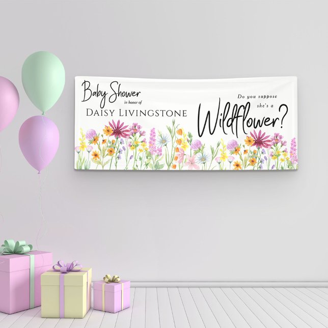 Wildflower Meadow Baby Shower Banner (Creator Uploaded)