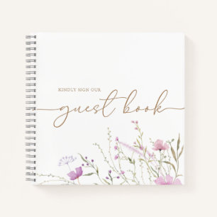 Wildflower Meadow Baby Shower Guest Book