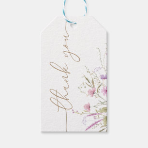 Wildflower Meadow Baby Shower Thank You Gift Tags
