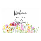 Wildflower Meadow Baby Shower Welcome