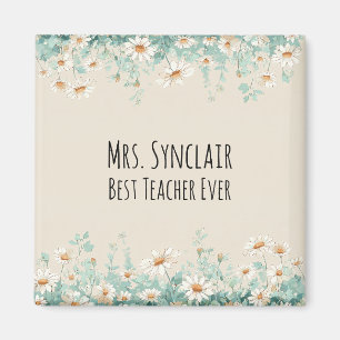 Wildflower Meadow Best Teacher Ever Appreciation Magnet