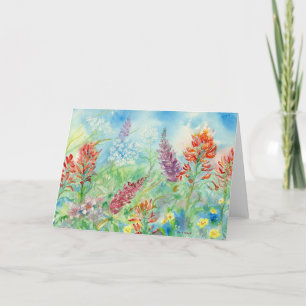 Wildflower Meadow Blank Notecard
