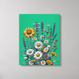 Wildflower Meadow Bliss Canvas Print