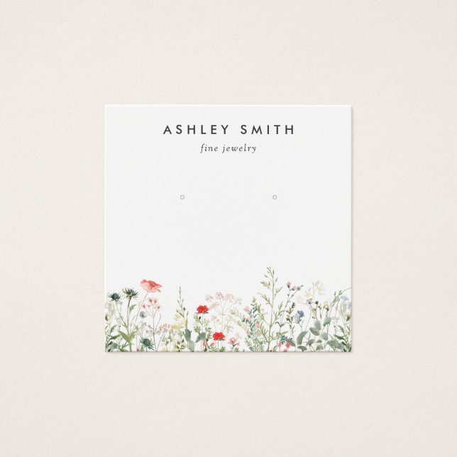 Wildflower Meadow Earring Display Card (Front)