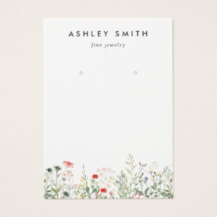 Wildflower Meadow Earring Display Card