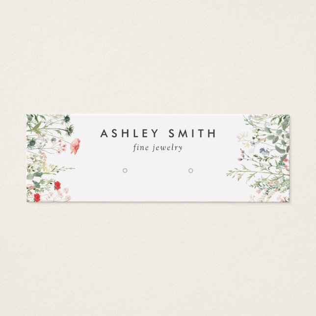 Wildflower Meadow Earring Display Card (Front)