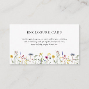 Wildflower Meadow Enclosure Card