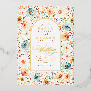 Wildflower Meadow Garden Floral Boho Fall Wedding