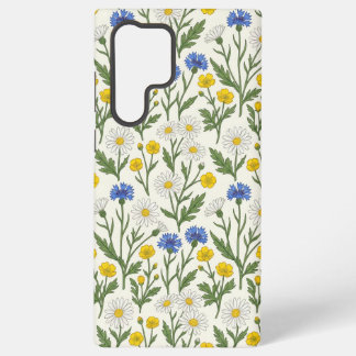 Wildflower Meadow Harmony – Daisy & Cornflower Samsung Galaxy Case