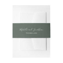 Wildflower Meadow Invitation Belly Band