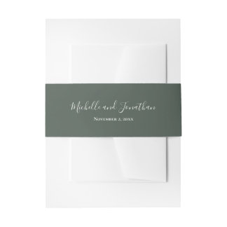 Wildflower Meadow Invitation Belly Band