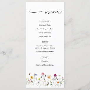 Wildflower Meadow  Menu