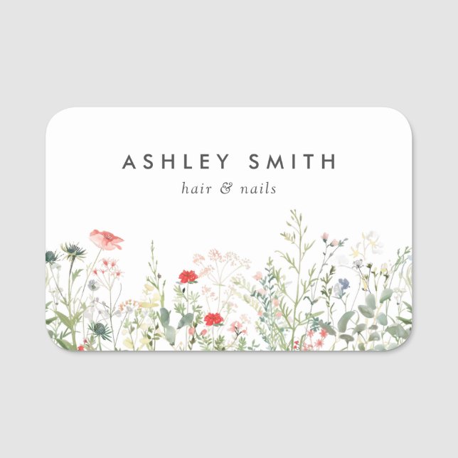 Wildflower Meadow Name Tag (Front)
