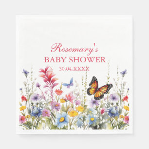 Wildflower meadow Paper Plate Napkin