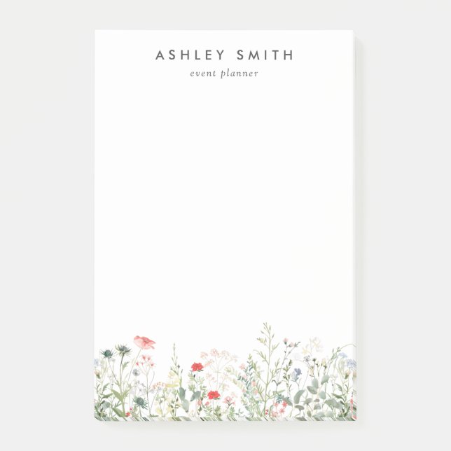 Wildflower Meadow Post-it Notes (Front)